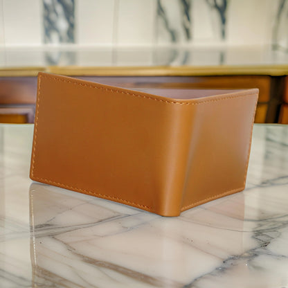 Timeless Dark Brown Genuine Leather Bi-Fold Wallet – Classic Style & Practical Design