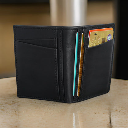 Slim Leather Wallet – Stylish Multi-Slot Card & Maximum Functionality Without Bulk