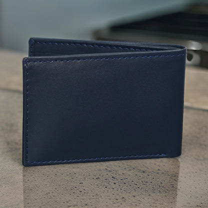 Timeless Dark Brown Genuine Leather Bi-Fold Wallet – Classic Style & Practical Design